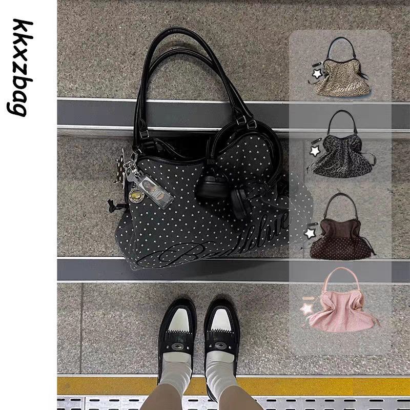 باد بلو حقيبة كتف وتوت بتصميم ي2ك بنقشة النمر ونقاط البولكا - حقيبة نسائية عصرية كاجوال - Image 3