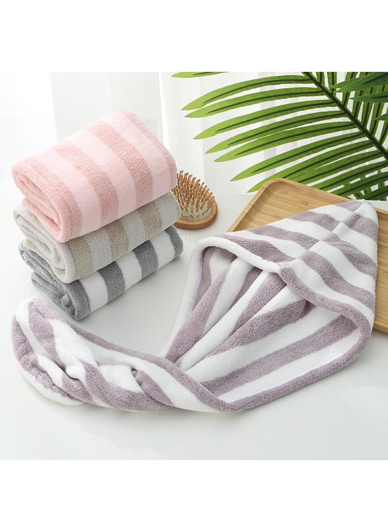 SUNDAY SUNDAY Microfiber Hair Towel Wrap for WomenAdjustable Hair Drying Turban with Button Anti Frizz Super Absorbent Quick Dry Hair Towels for Long Thick Short Hair Hair Towel Wrap 1  - Image 4