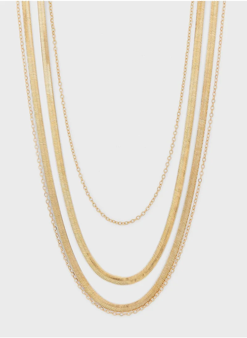 ELLA Layered Mix Chain Necklace