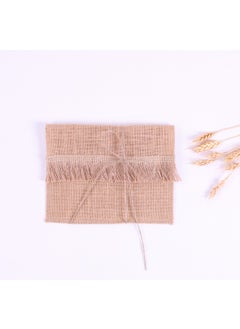 Jute envelope with tassel fringe edge, 14x19 cm 10 pieces - pzsku/ZB33EF65A360FA472B208Z/45/_/1729229016/71e1d1f9-e171-48bf-a8d4-0ebead66c817