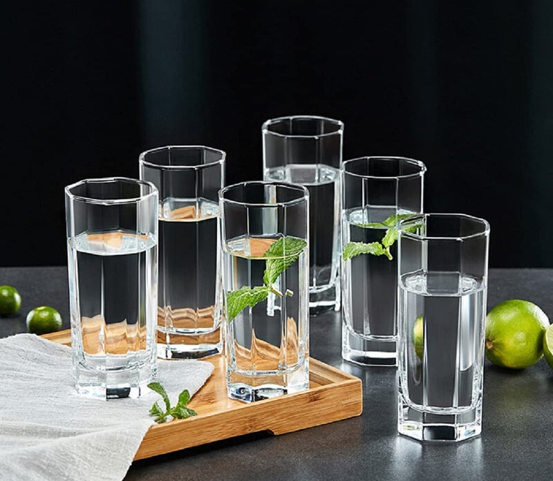 VILON Italian Premium Premium Elegant Glass Lemon Set of 7 Pcs1 Glass Jug (1300 ML) with 6 Glasses (300 ML) (Lighten) - Image 2