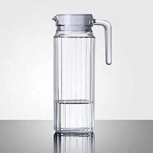 VILON Italian Premium Premium Elegant Glass Lemon Set of 7 Pcs1 Glass Jug (1300 ML) with 6 Glasses (300 ML) (Lighten) - Image 5