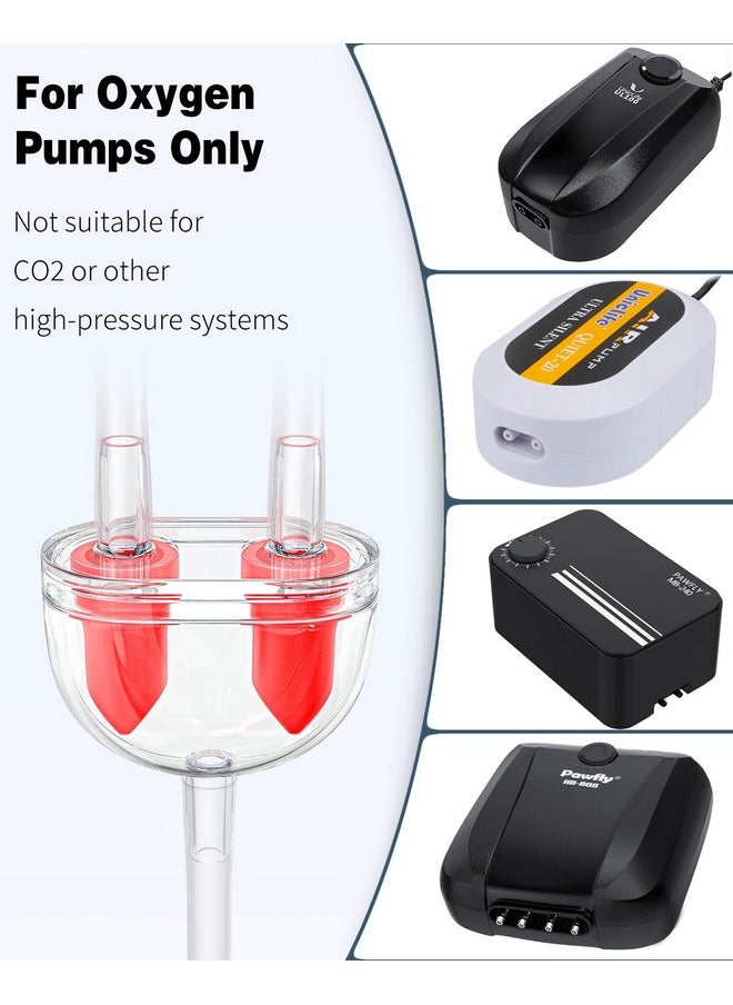 Pawfly Pawfly 2 Pack Aquarium Check Valves Fish Tank Air Pump Valves Plastic 2-Way Non-Return Valves Pump Protectors for Standard 3/16 Inch Airline Tubing Fish Tank Accessories for Aeration Setup  - Image 3