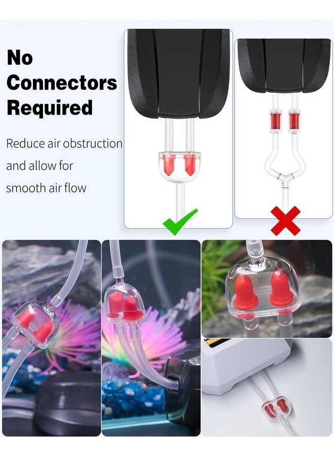 Pawfly Pawfly 2 Pack Aquarium Check Valves Fish Tank Air Pump Valves Plastic 2-Way Non-Return Valves Pump Protectors for Standard 3/16 Inch Airline Tubing Fish Tank Accessories for Aeration Setup  - Image 4