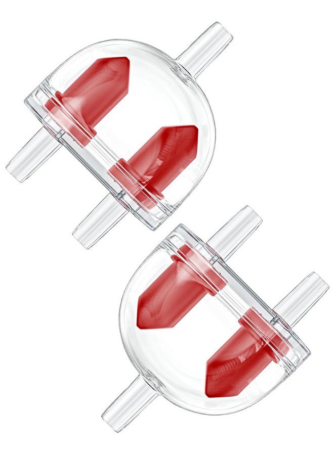 Pawfly Pawfly 2 Pack Aquarium Check Valves Fish Tank Air Pump Valves Plastic 2-Way Non-Return Valves Pump Protectors for Standard 3/16 Inch Airline Tubing Fish Tank Accessories for Aeration Setup  - Image 1
