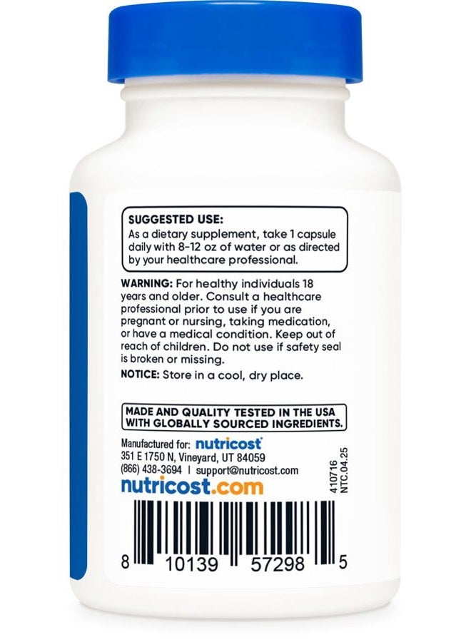 Nutricost Rhodiola Rosea 500mg, 60 Vegetarian Capsules - Gluten Free and Non-GMO Rhodiola Rosea Supplement - Image 4