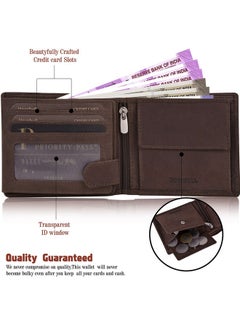HORNBULL HORNBULL Eddie Leather Wallet for Men | Wallets Men with RFID Blocking | Mens Wallet (Brown1)  - Image 3