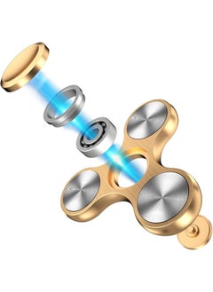 Eraysun Golden Fidget Spinners Toy, Metal Stainless Steel Bearing High Speed 4-8 Min Spins, EDC ADHD Stress Anxiety Relieves Reducer Fidgets Finger Toys, Novelty Gift for Kids and Adults  - Image 5