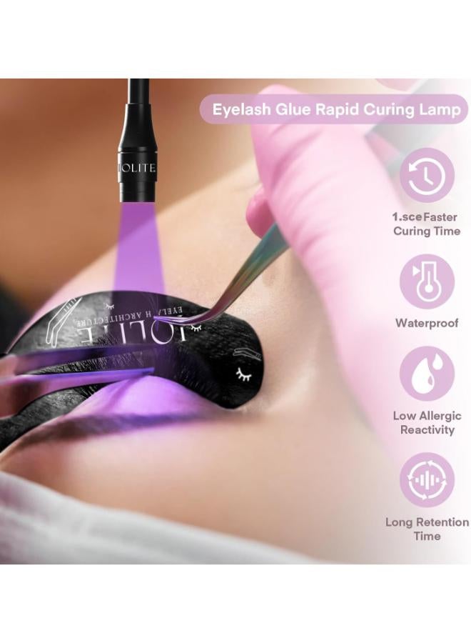 IOLITE Uv Lash Lamp  Professional Uv/Led Lash Curing Lamp Cordless Rechargeable Uv Light For Eyelash Extensions Fast Glue Drying  Safe Application For Lash Artists  Salons Iuvllb  - Image 2
