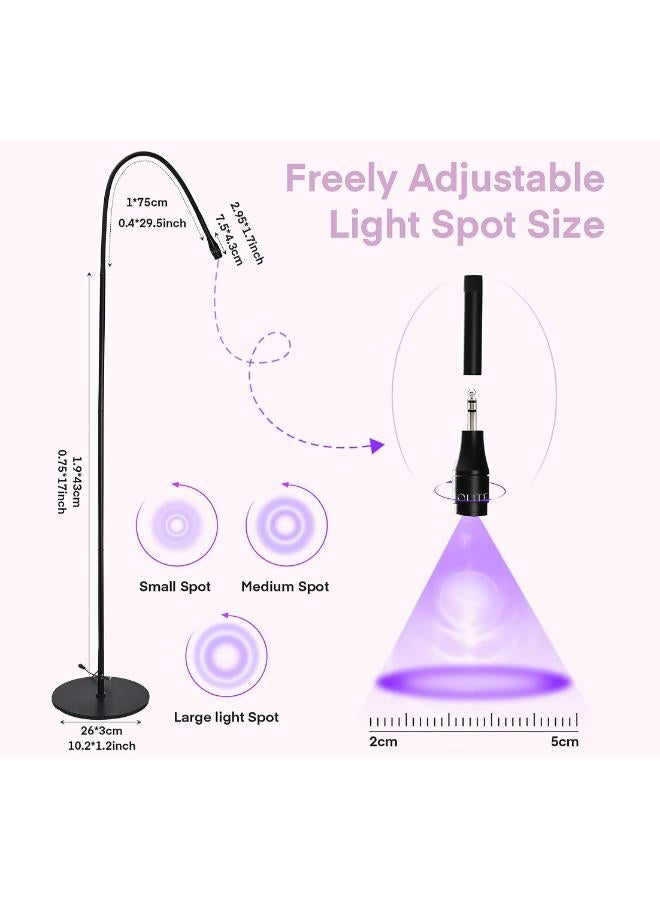 IOLITE Uv Lash Lamp  Professional Uv/Led Lash Curing Lamp Cordless Rechargeable Uv Light For Eyelash Extensions Fast Glue Drying  Safe Application For Lash Artists  Salons Iuvllb  - Image 3