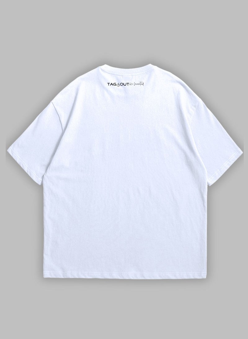 TAG OUT Unisex Summer Oversized Loose T-shirt Drop Shoulder Boxy Fit  - Image 3