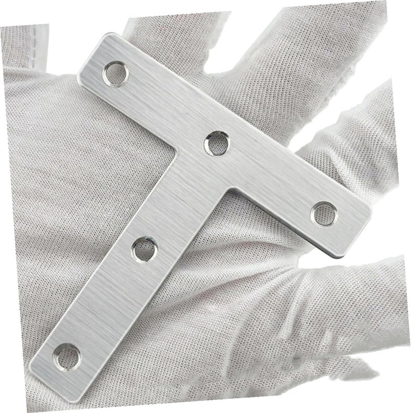 VOSAREA 20pcs Shape Mending Plate Joining Bracket Flat Mending Brackets for Light Fixture Mounting - Image 4