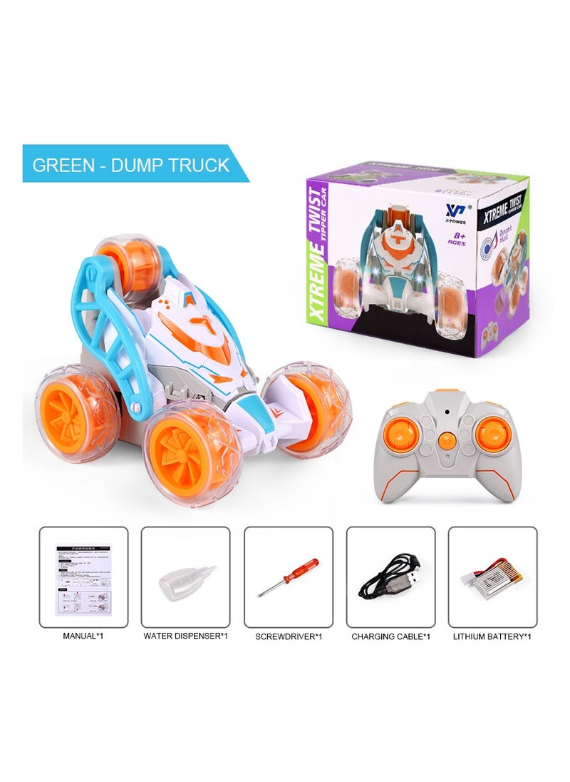 LIXADA - High-Speed Remote Controlled Car, RC Car Kids: 360° Rotation, Light, Flip Special Effect, Spray Mist, Music, 2.4 GHz Drift Stunt RC Car Offroad for Children, Gift Children School Boy - Image 1
