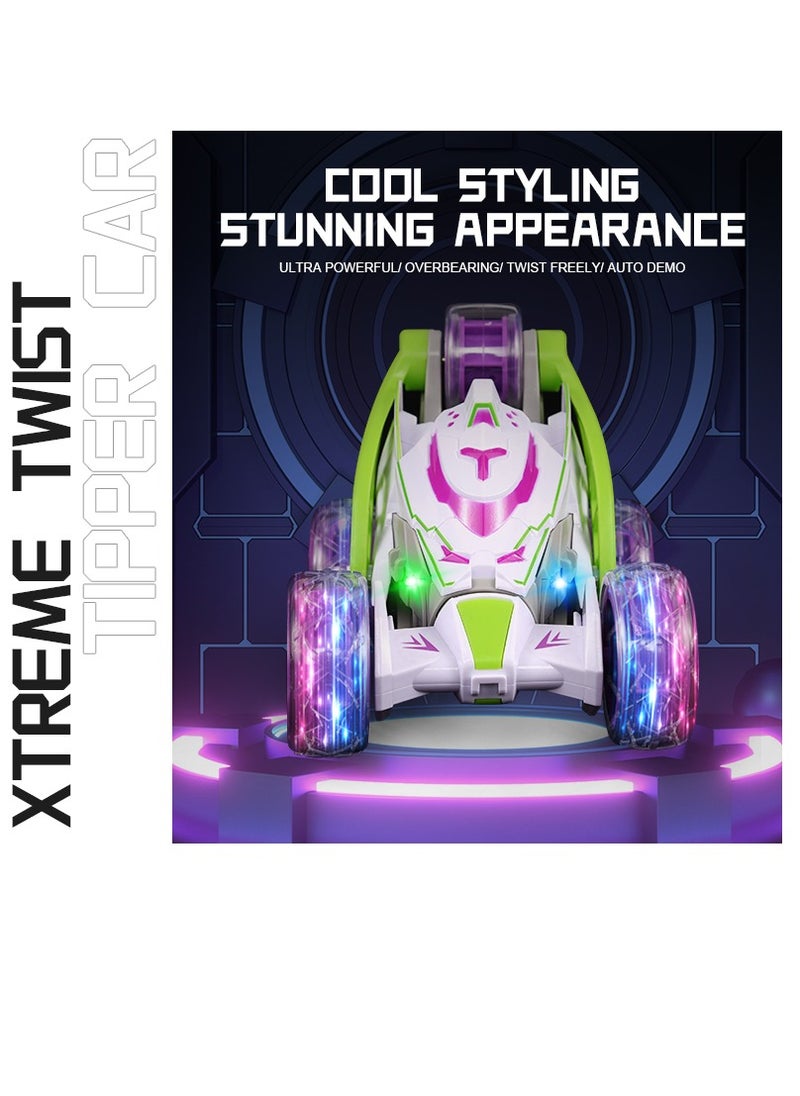 LIXADA - High-Speed Remote Controlled Car, RC Car Kids: 360° Rotation, Light, Flip Special Effect, Spray Mist, Music, 2.4 GHz Drift Stunt RC Car Offroad for Children, Gift Children School Boy - Image 1