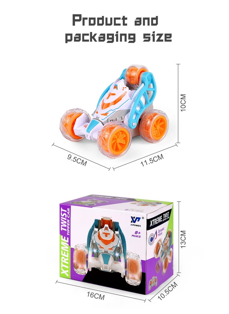 LIXADA - High-Speed Remote Controlled Car, RC Car Kids: 360° Rotation, Light, Flip Special Effect, Spray Mist, Music, 2.4 GHz Drift Stunt RC Car Offroad for Children, Gift Children School Boy - Image 1
