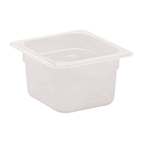 Cambro 64PP190 1/6 Size Food Pan, 4" Deep, Translucent (6/Case) - Image 1