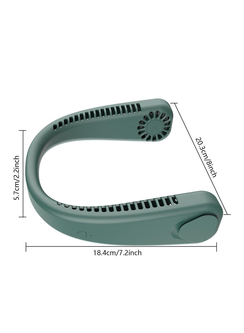 Wearable Fan,Portable Personal Fan | Soft Comfortable Lightweight Hands-Free Fan Stylish Look, Low Consumption Bladeless Neck Fan for Outdoor Indoor - Image 4