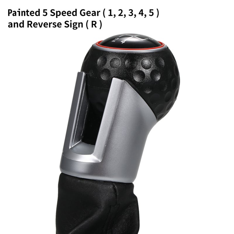 Manual 5 Speed Gear Shift Knob Gaiter Boot Cover Kit Gear Stick Knob Cover Replacement for VW Golf 5 MK5 R32 for GTI 2004-2009 VW Golf 6 MK6 R20 for GTI 2010-2013 - Image 3