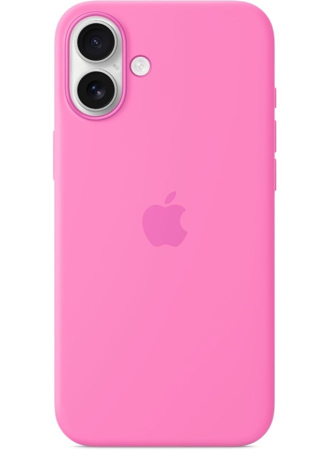ابل  iPhone 16 Plus Silicone Case With MagSafe – Peony - Image 4