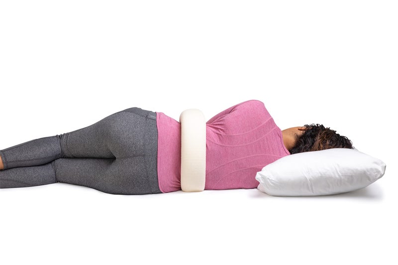 OPTP The Original McKenzie night roll â€” Low Back Pillow for Sleeping and Round Back Support Pillow for Spine and Side Support â€” Size Small/Medium - Image 5