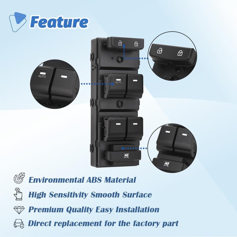 AiYiGu Master Power Window Switch for Hyundai Sonata - Image 5