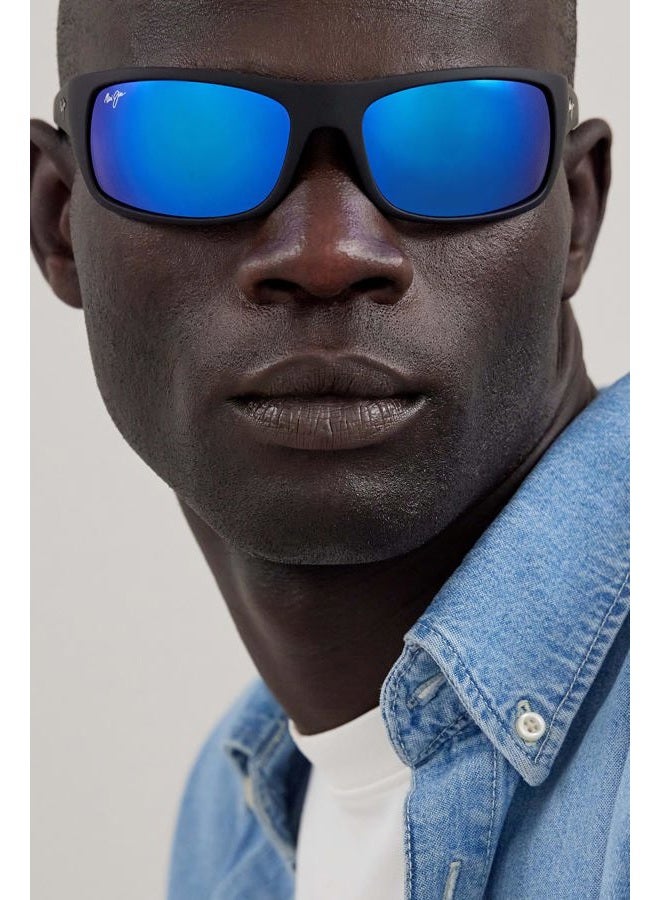 MAUI JIM نظارات شمسية ماوي جيم B202 بلاك ماتي مطاطي 65 يونيكس - Image 3
