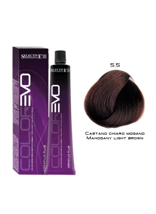 Selective Professional Colorevo 5.5 Mahogany Light Brown 100Ml - Image 1
