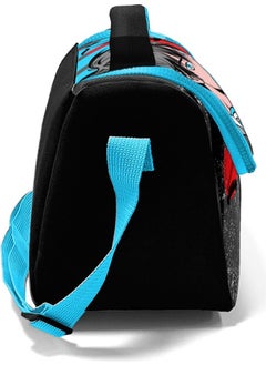 CORAL HIGH Kids Black Blue Anime Patterned Thermo Lunch Box 11876  - Image 1