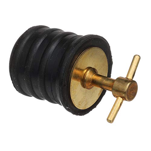 Seachoice Twist-Turn 1.25 in. Marine Boat Brass Drain Plug w/Neoprene Seal - Image 5
