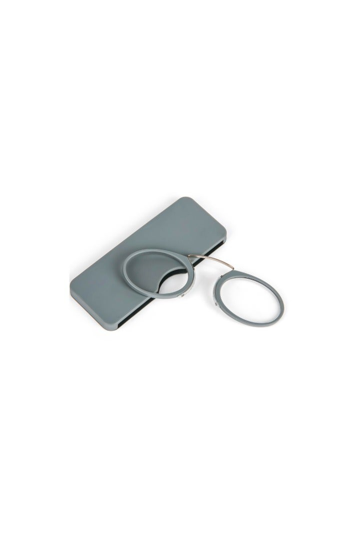Find My Reader Armless Thin Reading Glasses - Clip on Nose Readers Mini Slim Lightweight for Men Women (GRAY, 250) - Image 2