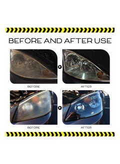 Y&D Car Headlight Repair Agent, Wipe New Restore Taillight Kit-Set, Cleaner and Restorer Kit, Headlamp Restorer, Polish Cloudy Lights Taillights  - Image 4