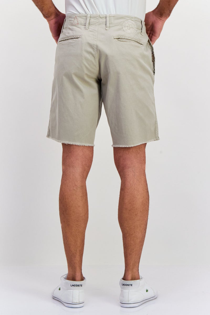 Original Paperbacks Men Plain Chino Shorts, Light Grey - Image 3
