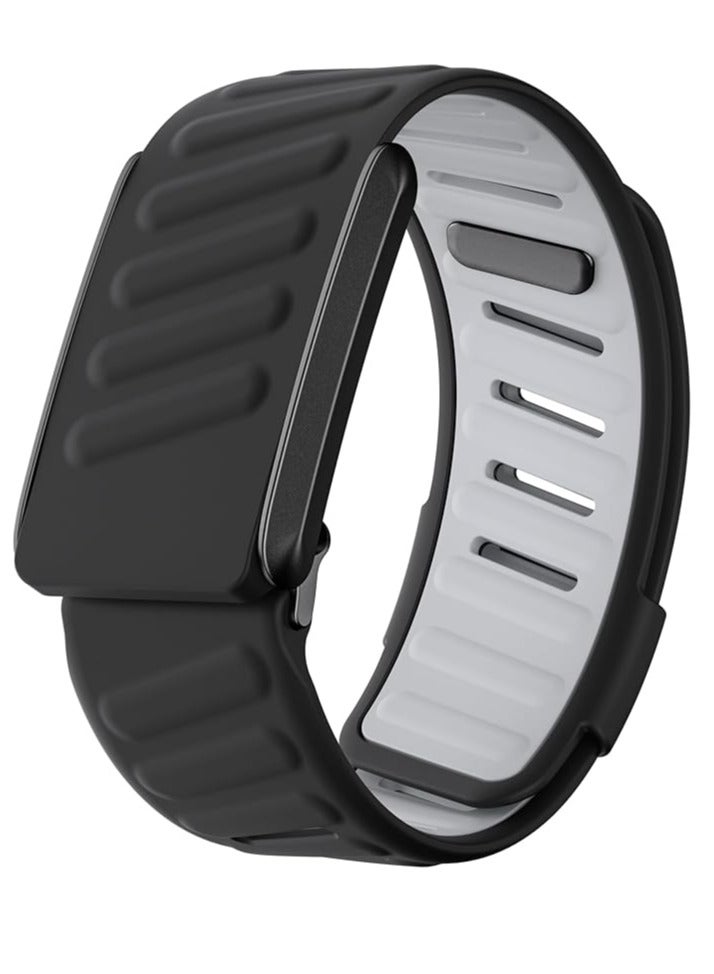 Comfort Durable Silicone Wristband Compatible with WHOOP 4.0 Band, Soft Silicone Sports Loop Strap for Men & Women, with U Shapped Connector  - Image 1