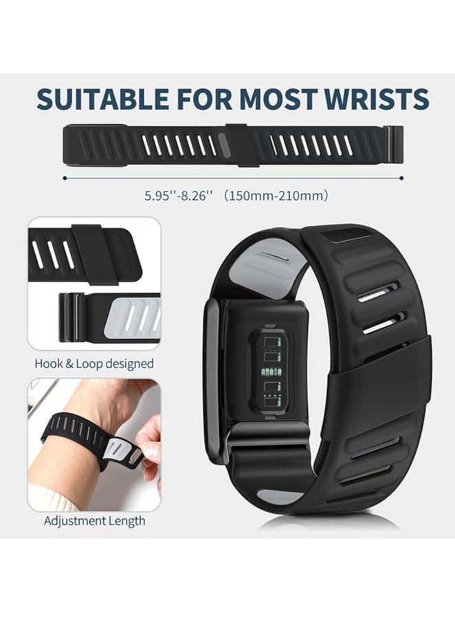 Comfort Durable Silicone Wristband Compatible with WHOOP 4.0 Band, Soft Silicone Sports Loop Strap for Men & Women, with U Shapped Connector  - Image 5