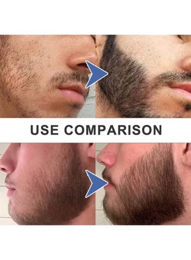 East Moon Beard Shaping Pen, Three-In-One Beard Filler Pen, Beard Powder and Beard Brush, Waterproof and Sweat-Proof Long-Lasting Coverage, with 4 Tip Beard Filling Pen for Men - Image 2