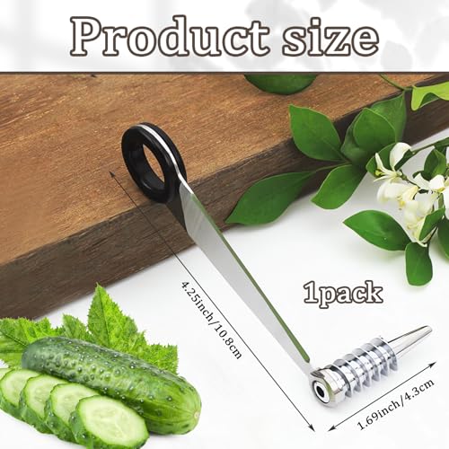 Xanadued Piranha Spiral Cutter for Potatoes, Stainless Steel Spiral Cutter for Veggies Cucumber and Carrot - Image 2