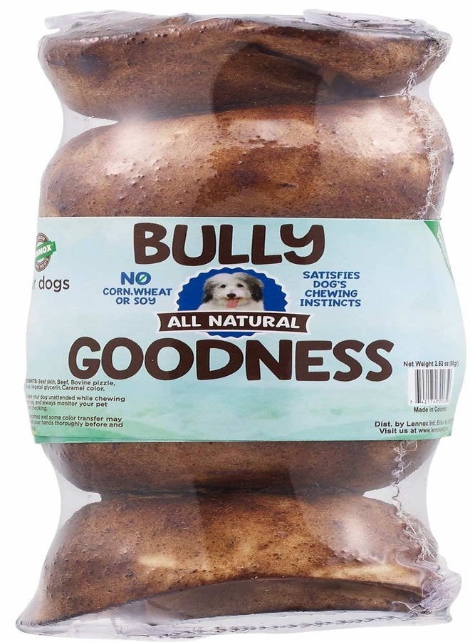 Lennox Bully Goodness 5" Beef Cheek Rolls with Bully Gravy Dog Chews | (3-Pack) Long Lasting Natural Safe Digestible Rawhide Alternative Treat for Dogs - Image 2