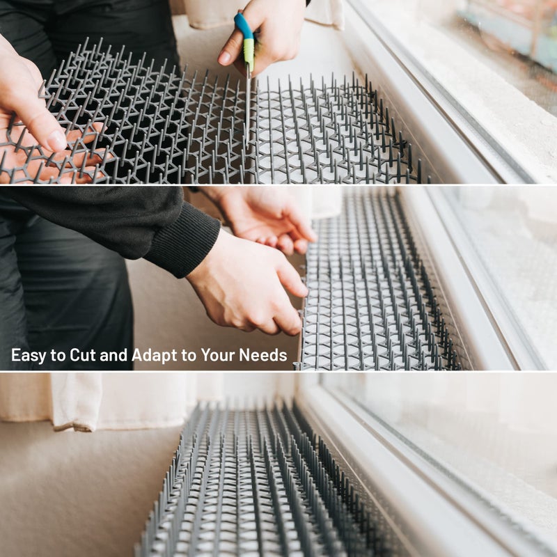 Petfolio 10 Pack Extra Large Cat Scat Mat for Cats - Cat Spike Mat 16.5 x 13.4 Inch with 1 Inch Spikes is Perfect to Keep Cats Away Indoor and Outdoor - Image 5