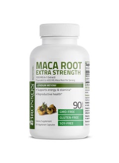 Bronson Maca Root Extra Lepidium Meyenii Nongmo 90 Vegetarian Capsules  - Image 4