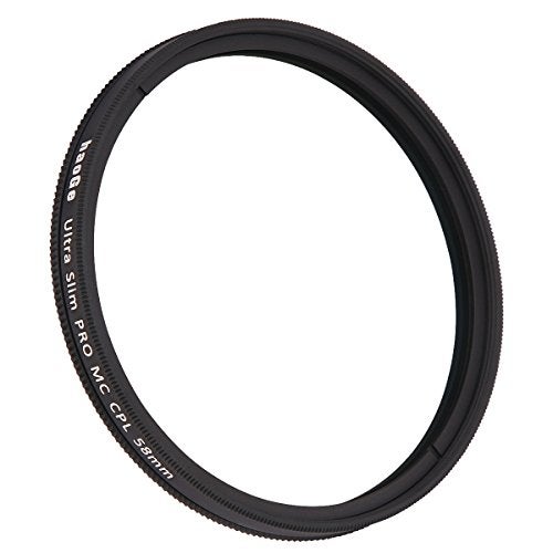 Haoge 58mm MC CPL Multicoated Circular Polarizer Polarizing Lens Filter for Canon 800D 700D 200D 1300D 60D with EF-S 18-55mm f4-5.6 is, 55-250mm F4-5.6 is Lens - Image 2