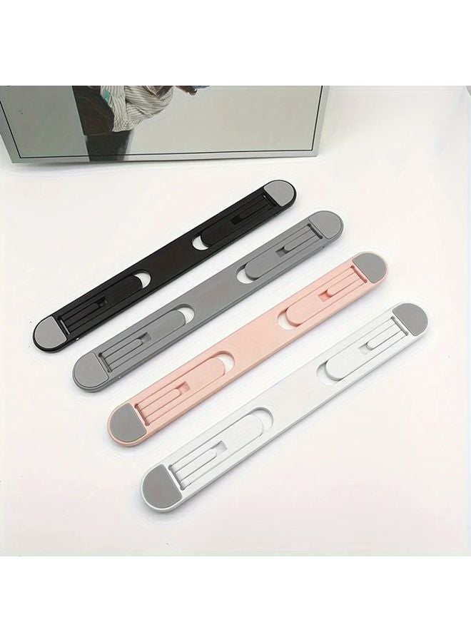 Black Adjustable Laptop Stand Portable Foldable Ergonomic Holder For Home Office - Image 4