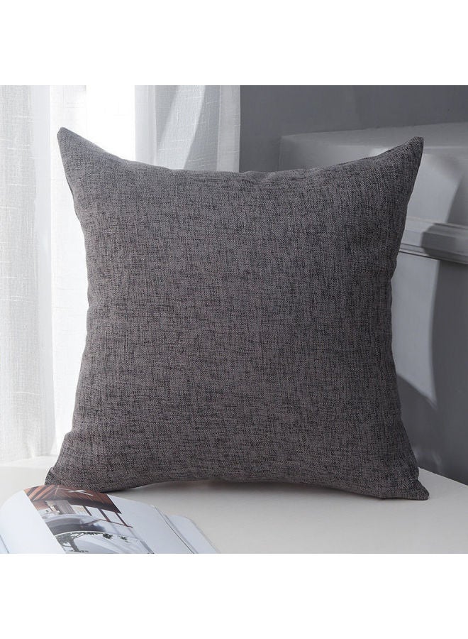 Solid Color Cotton And Linen Pillow Chinese Style Office Pillow Bedside Soft Bag Cushion Waist Pillow Backrest Sofa Pillowcase Customized
