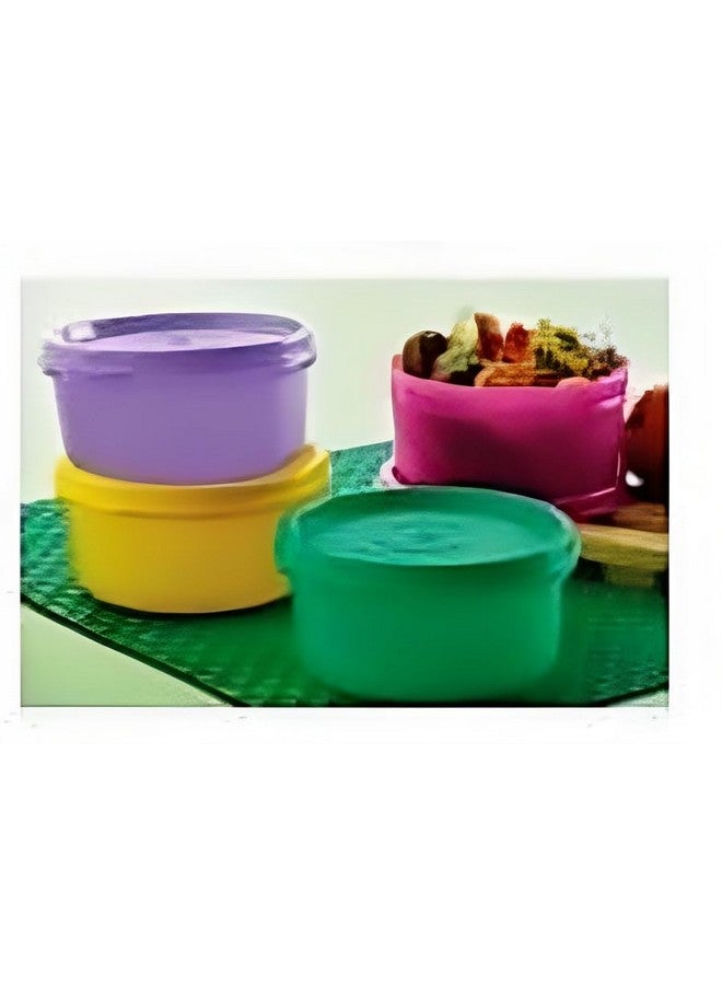 Tupperware Plastic Spill proof Tropical Bowls (Multicolour, 210ml, 4 Pieces) - Image 2