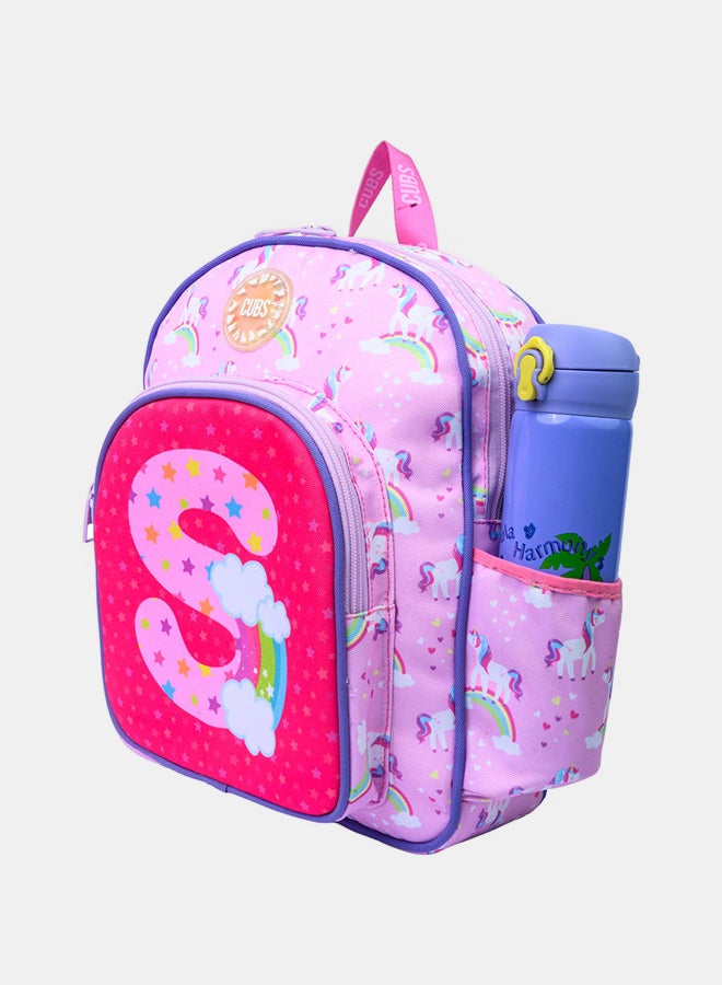 CUBS Nursery Pink Unicorn Letter S Bag - Image 2