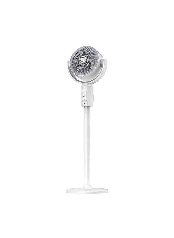 REBENUO Indoor Pedestal Fan High Speed ​​Oscillation 360 Degree Rotation Adjustable Length Floor Fan to Suit You Quiet and Powerful for Bedroom Home Office White - Image 1