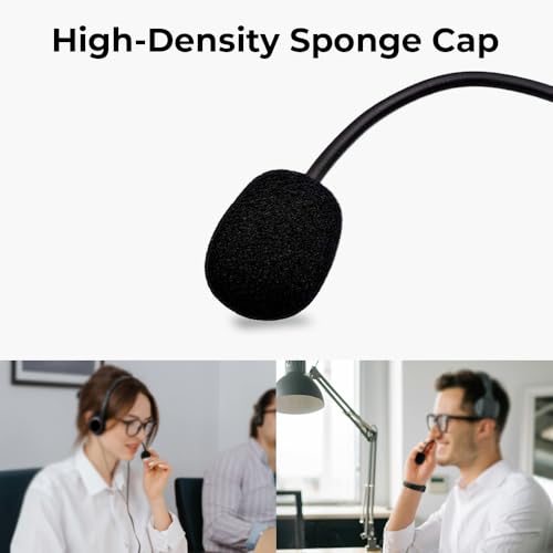 J.M.SHOW Replacement Game Mic Compatible with Logitech G PRO X2, G PRO X Wireless and G Pro Wired Gaming Headsets, Detachable Noise Cancelling Crystal-Clear Game Microphone with 2Pcs Foam Cover - Image 4