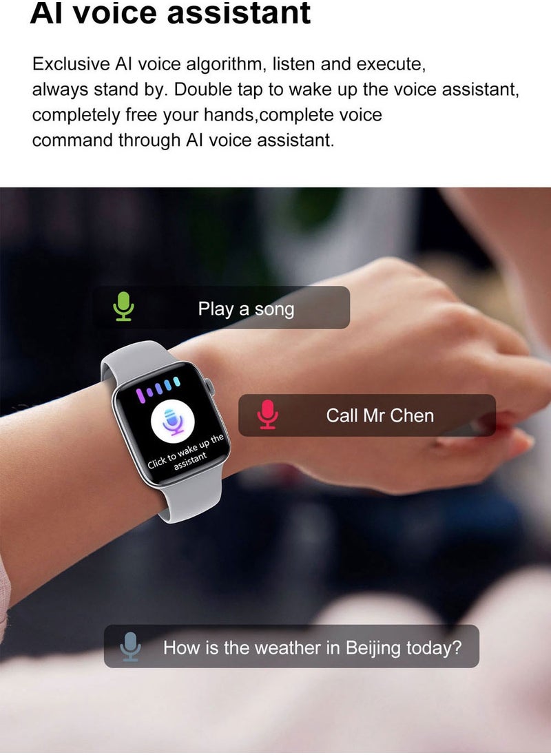 HW - Smart S9 series sports watch, support Bluetooth call, sleep monitoring, ultra long life with 49 mm replacement strap and 5th generation Bluetooth headset - Image 1