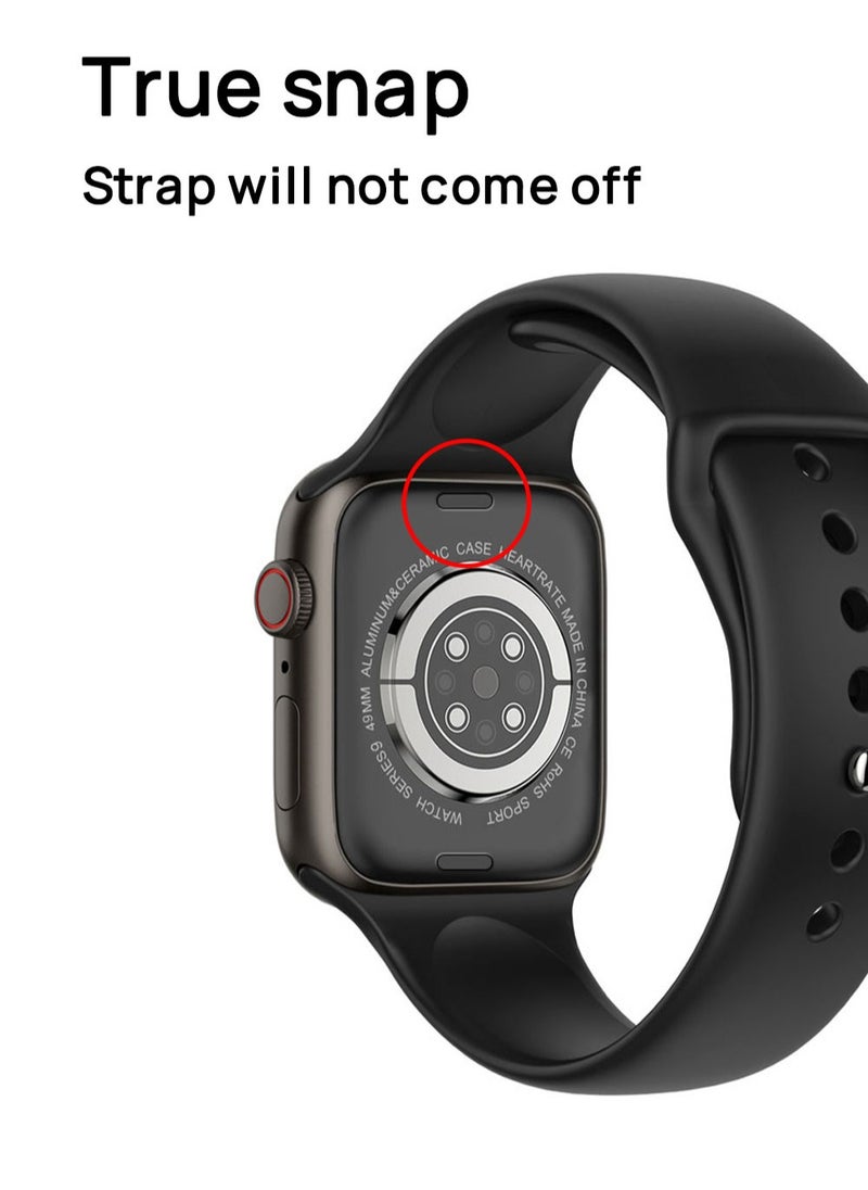 HW - Smart S9 series sports watch, support Bluetooth call, sleep monitoring, ultra long life with 49 mm replacement strap and 5th generation Bluetooth headset - Image 1