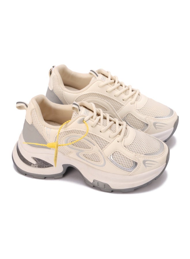 حذاء رياضي نسائي كاجوال - تصميم عصري ومريح مصنوع من مادة شبكية - متوفر بألوان ومقاسات مختلفة