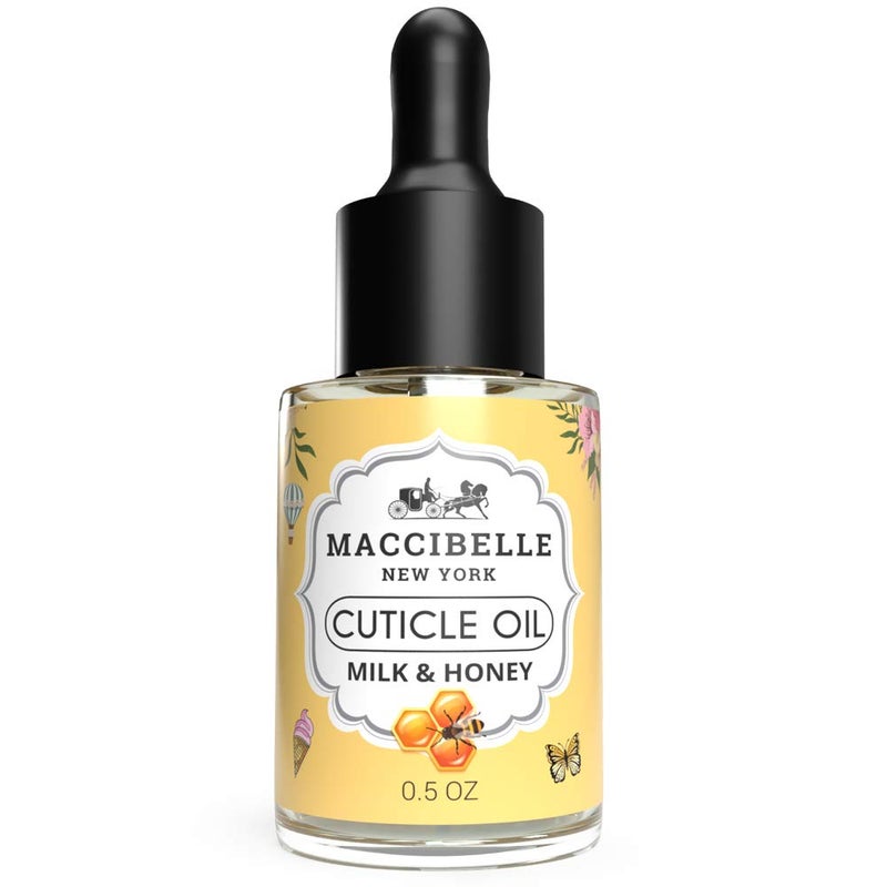 Maccibelle Cuticle Oil 0.5 oz - Heals Dry Cracked Cuticles (Milk and Honey, 0.5 Fl Oz) - Image 1